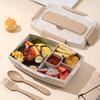 Wheat Straw Bento Box With Sealed Compartments For Adults And Office Lunches