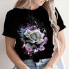 Fashion 3D Cat Printed T Shirt For Women Summer Casual O-neck Short Sleeve Tops Oversized V-neck Ladies T-Shirts Female Clothing