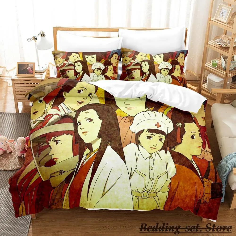 New konsatoshi Bedding Set Single Twin Full Queen King Size Bed Set Aldult Kid Bedroom Duvetcover Sets Anime Bed Kawaii