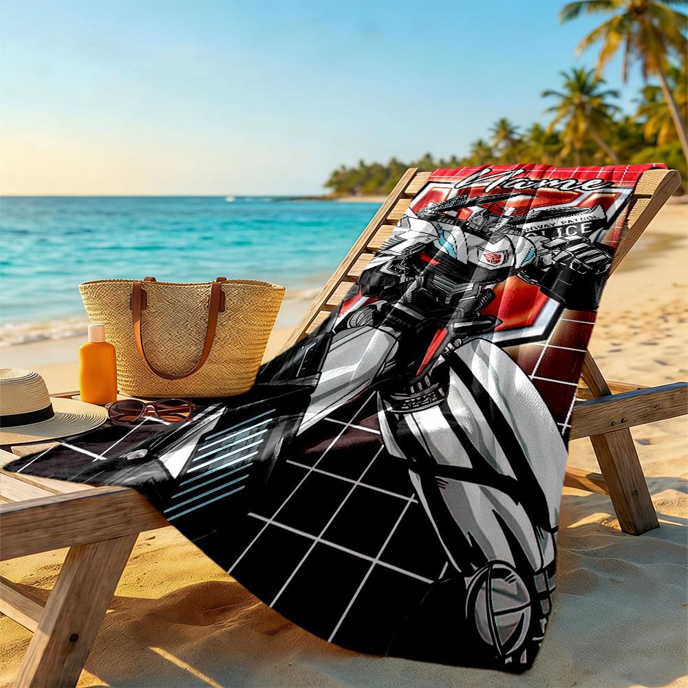 Love Transformers Customized Name Beach Towel Quick-Dry Soft Microfiber Perfect for Traveling Yoga Camping and Swimming