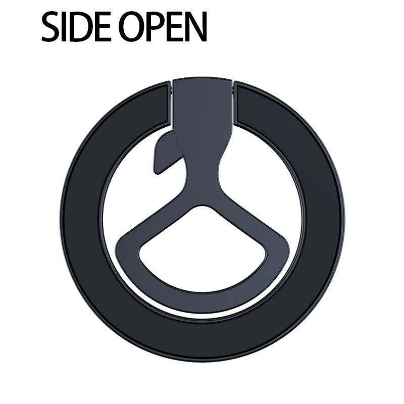 2 In 1 Magnetic Cell Phone Ring Holder Stand Bottle Opener Kickstand For MacSafe iPhone 15 14 13 12 Desktop Mobile Bracket Mount