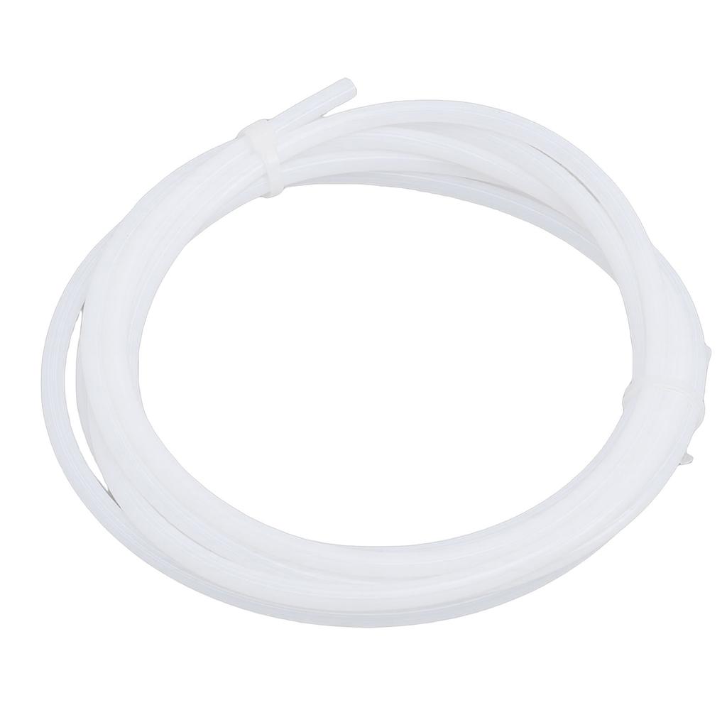 6.56FT 2M PTFE Tube White Low Resistance Star Shaped Inner Wall PTFE Tubing for 1.75mm Filament High Flexibility Compatible with Most 3D Printers