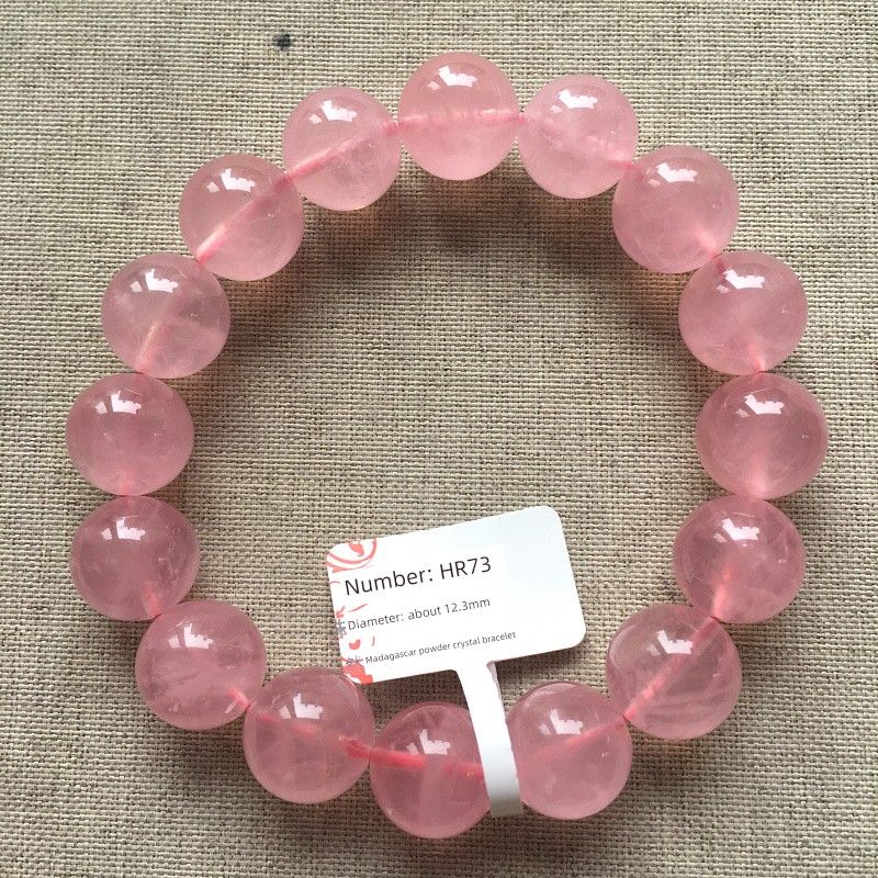 

Натуральный Мадагаскарский Розовый Кристалл Старой Руды Браслет Желейное Тело Браслет Остров Багамы Женские Аксессуары Привлечение Мужского Внимания Брак HR73 diameter: 12.3mm
