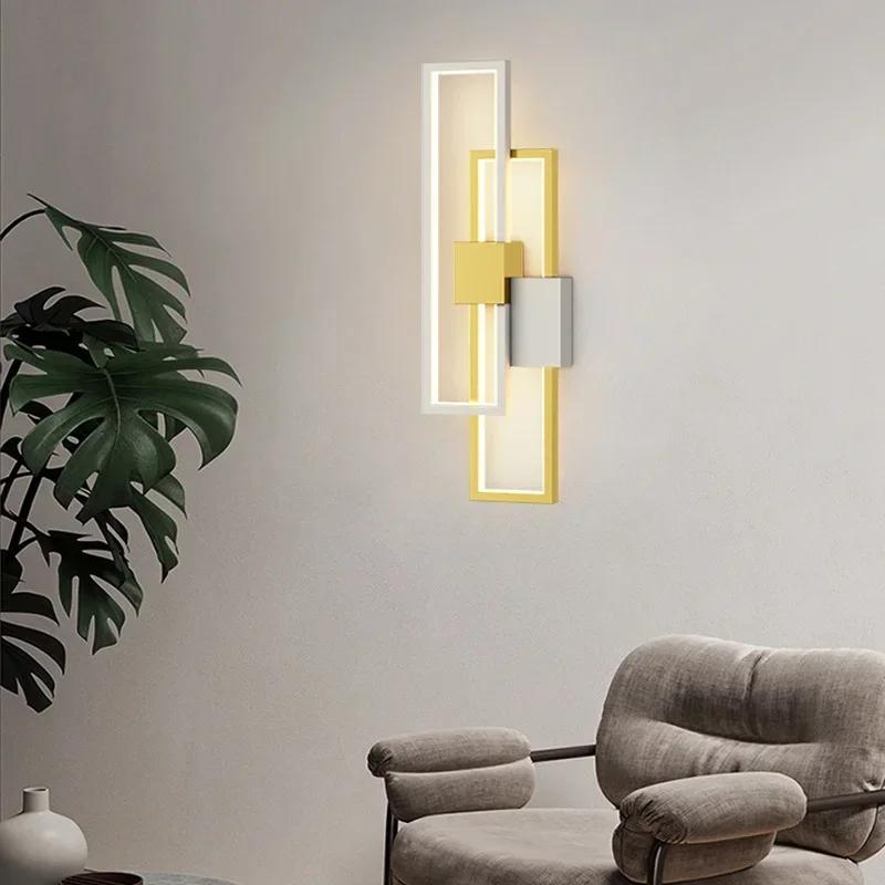 Modern LED Wall Lamps For Living Room Study Room Bedroom Bedside Aisle Stairs Wall Lights Home Decor Indoor Lighting Fixtures