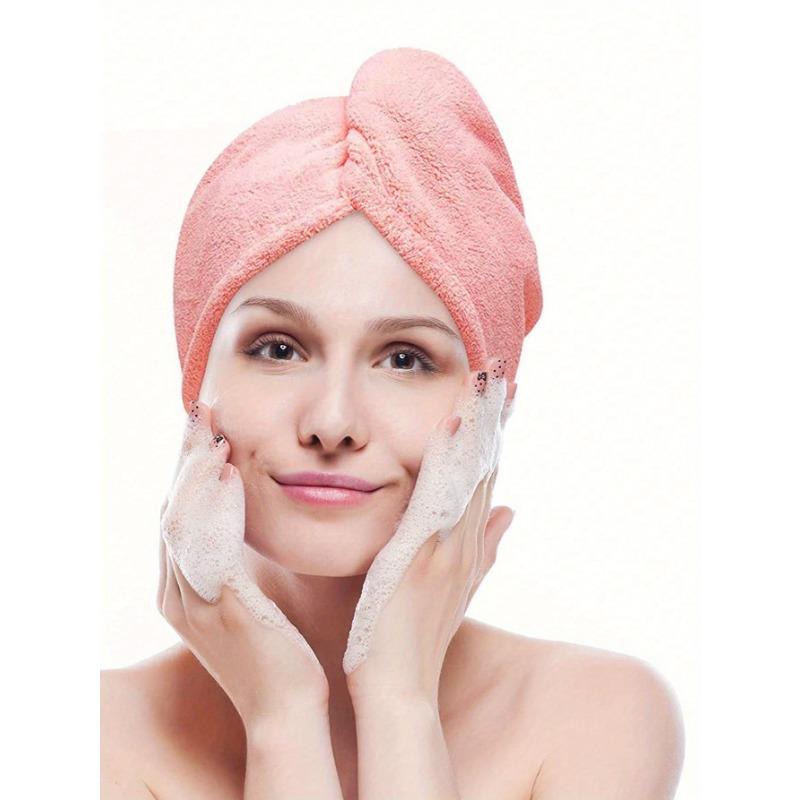 1pcs Microfiber Hair Towel Wrap For Women Anti Frizz, Super Absorbent Quick Dry Hair Turban For Drying Curly Long Thick Hair,Wet Hair Towel Wrap