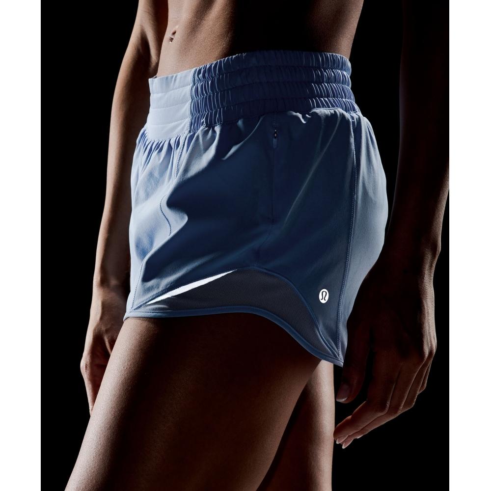 Lululemon Hotty Hot High Rise Lined Short 2.5  Sinatra Blue