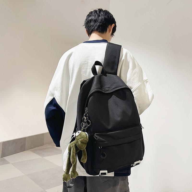 Школьный рюкзак для учащихся средних и старших классов, женский, большой емкости, однотонный мужской рюкзак Campus