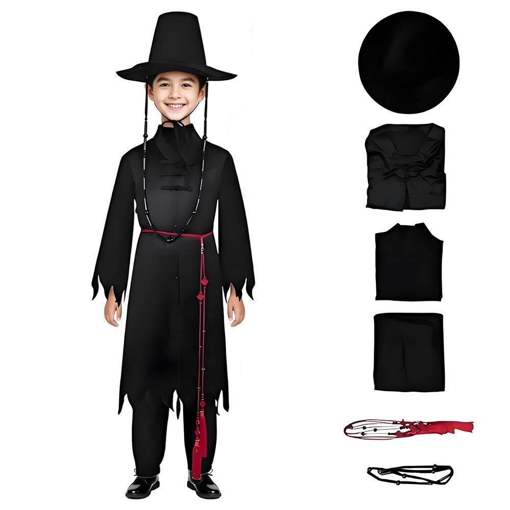 Dětský styl Film Saja Boy Cosplay Kostýmy Lovec démonů Saja Boy Kpop Skupina Zpěv Korejský Styl Chlapec Idol Halloweenský Párty Kostým