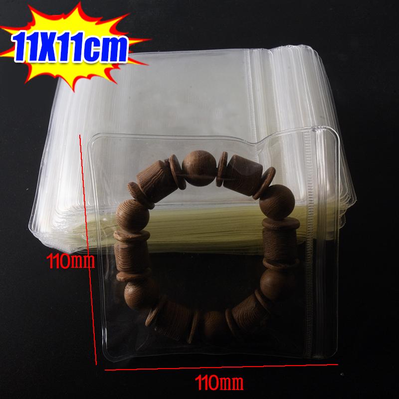 10/100pcs Highly Transparent PVC Stationery Sealed Bags Anti Oxidation Jewelry Bags Self Sealing Bag Zipper Sealed Bag