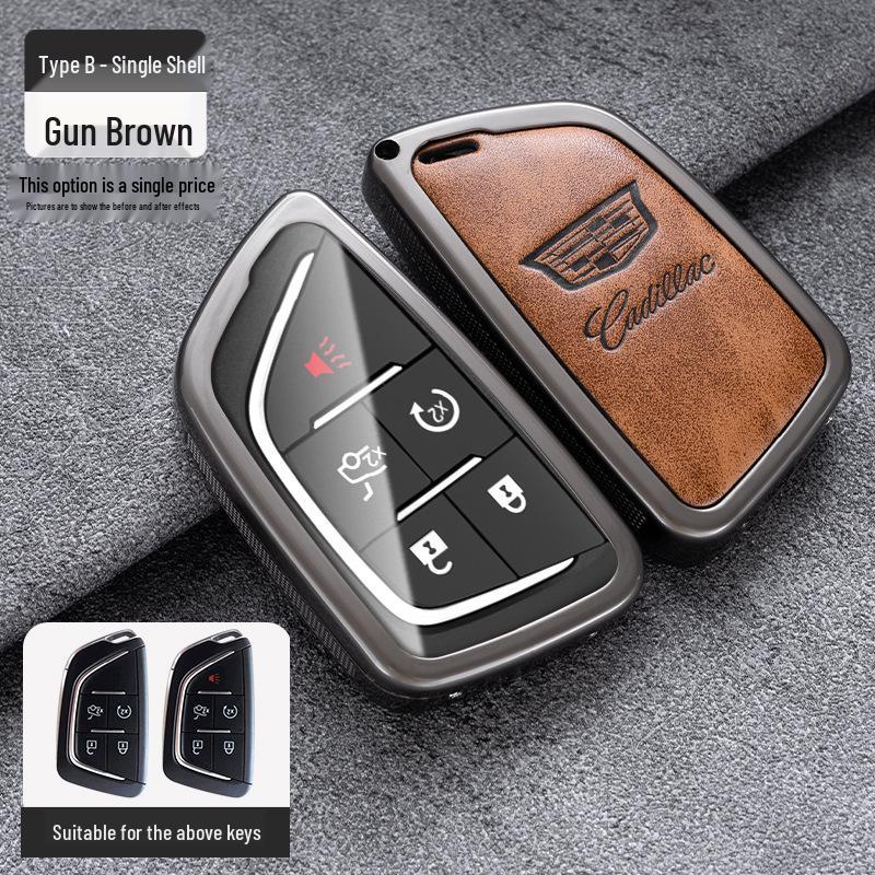 Cadillac Key Case: Metal Shell for CT5, XT4, XT5, XTS, ATSL, CT6 Models.