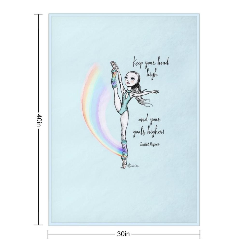 Halte den Kopf hoch und deine Ziele höher! Überwurfdecke Zottelig Bett Modisch Sofas Bettdecke Decken