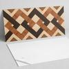 Samoprzylepny Panel Winylowy Z Nadrukiem Do Łazienki 100X50 Cm Wzór Geometryczny Z Drewna