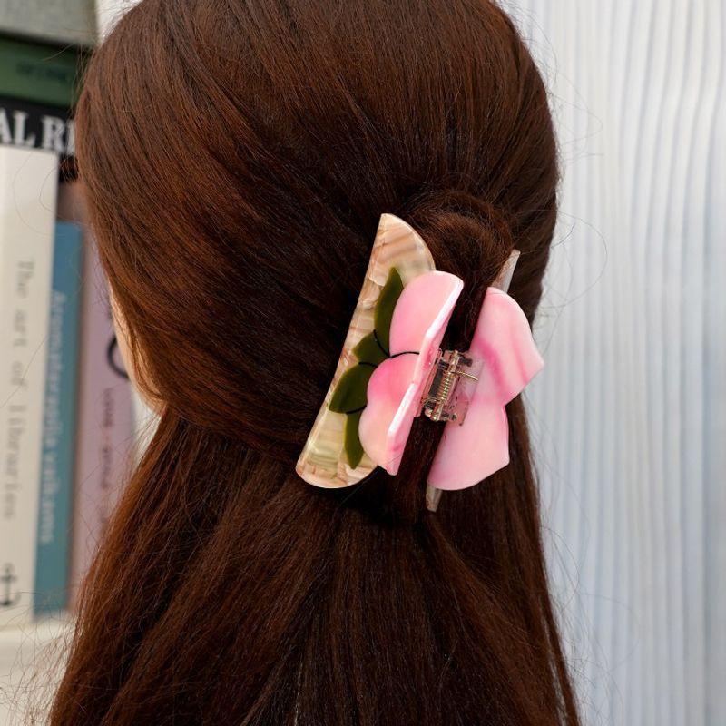 1pc New Peach Grip Clip Creative Versatile Design Hair Accessories Premium Fruit Series Hair Clip