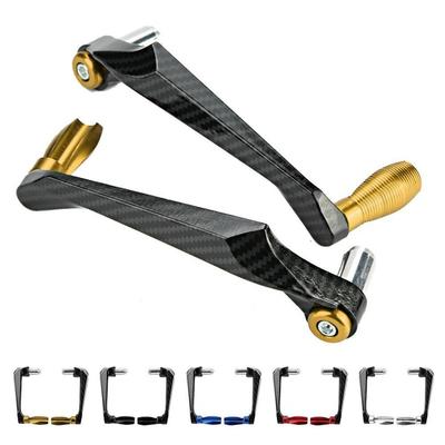 Motorfiets Handbeschermer Stuur Rem Koppeling Hendel Beschermer Protector Proguard Systeem Koolstofvezel Kunststof en Aluminiumlegering