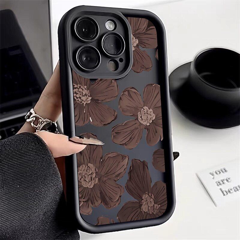 Luxury Flower Case for Huawei Y9 Prime 2019 Y9S P30 P40 P50 P20 Mate 20 30 40 Pro Soft Floral Matte Silicone Protection Cover