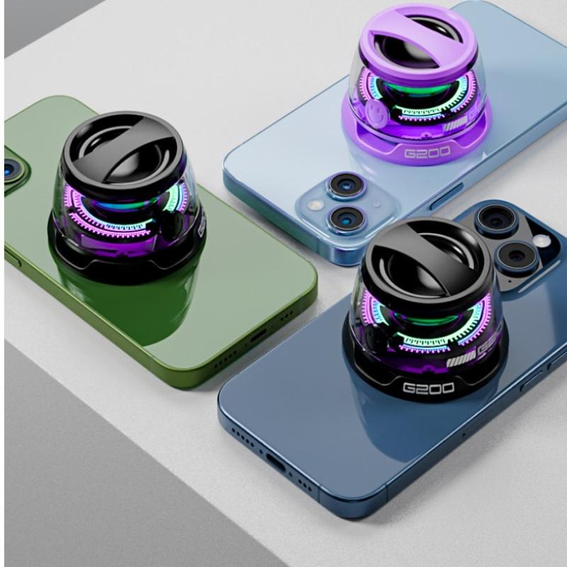 Magnetic Bluetooth Speaker Wireless Portable Mini Speaker With Rgb Color Light 5.3 Subwoofer Speaker
