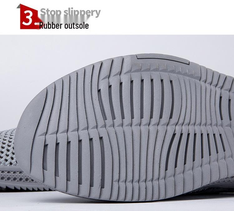 Men's Breathable Flyknit Casual Sports Shoes - Lightweight Mesh Design