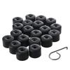 YKPSC1 20Pcs for VW Tiguan Golf MK5 Passat B7 Wheel Tire Hub Cap Nut Bolt Cover Rim Tyre Screws Plugs Studs Car Decorations Accessories