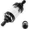Fuel Filter, 1/4 Inline Fuel Filter for Lawn Mower, Small Engine, Motorcycle, 1.1" X 3.46" X 0.31" Transparent Gas In Line Fuel Filters, Universal
