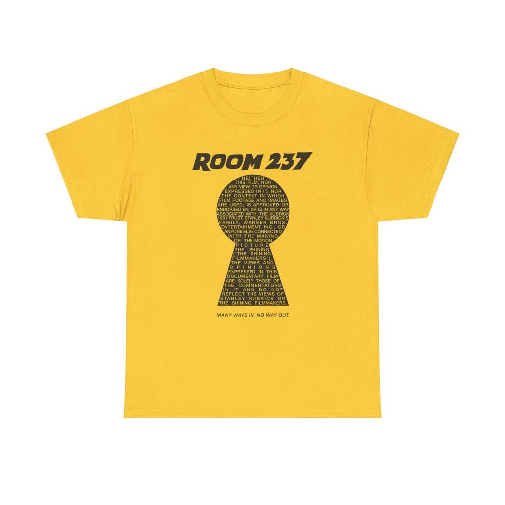 Zimmer 237 The Shining Film Logo Gelb Schwarz Grau Rot T-Shirt Größe S bis 5XL