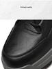 Men's Oversized Casual Leather Shoes - Autumn/Winter, Thick Cotton, Youth Hiking and Outdoor Workwear Shoes