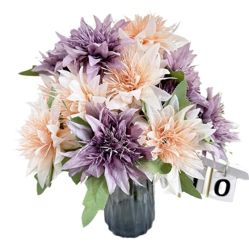 Simulated Heads 7 Multiple Petals Lily Bouquet Artificial Flower For Hoom Decor