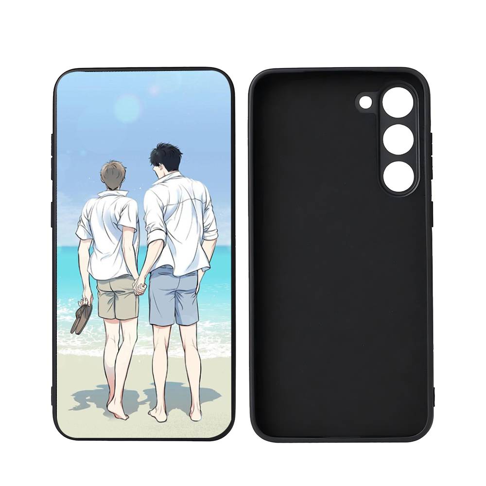 B-BJ A-Alex For Samsung Galaxy S25 S24 S23 Ultra S22 S21 Plus S20 Black Soft Silicone Protective Case