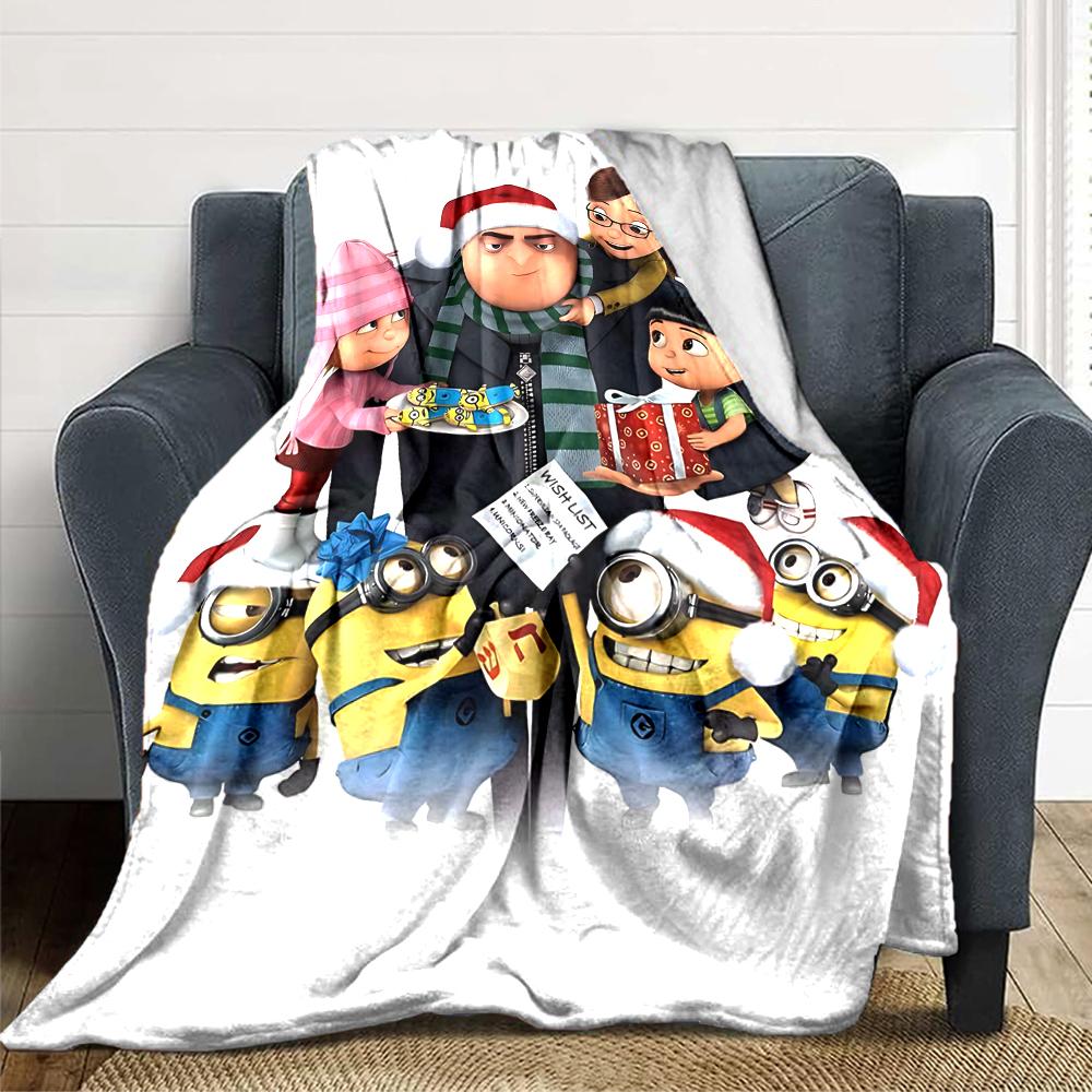 1Pc Winter Snowman Adventure Blanket Soft Throw Blanket For Home Bedroom Bed Sofa Travel Office Solid Christmas Blanket