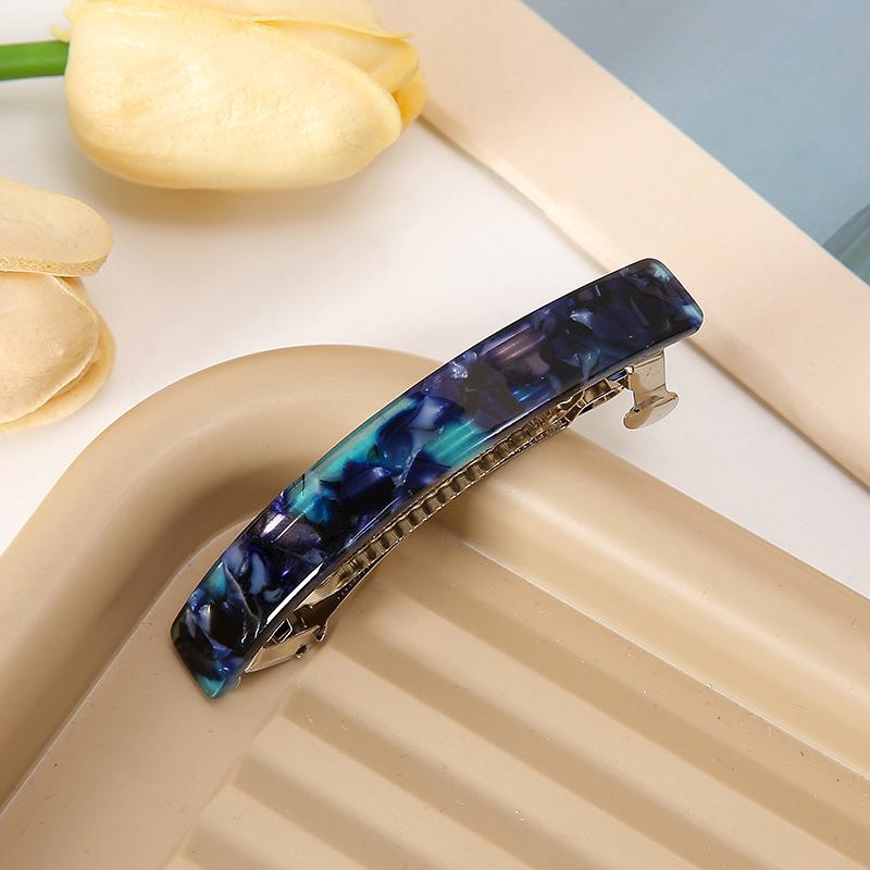 Blumen-Haarspange im koreanischen Stil aus Acetat für Damen olivgrüne