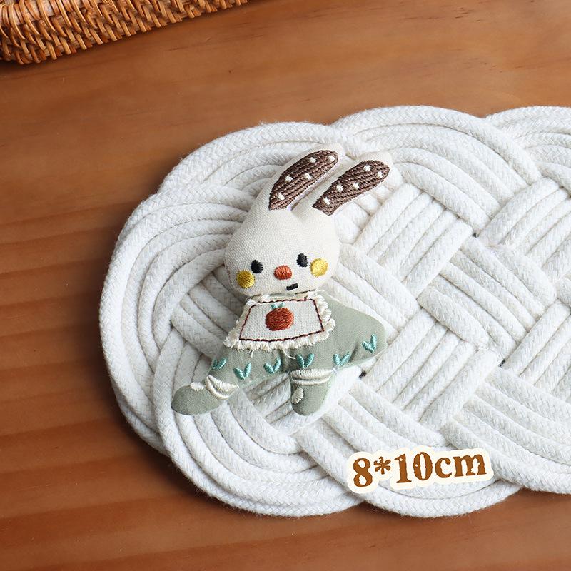 Korean Floral Rabbit & Cartoon Animal Hair Clip for Kids' Clothing Accessories