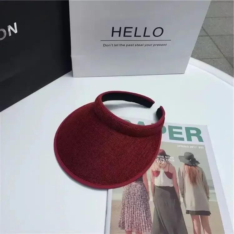 2025 New Summer Women's Casual Sun Visor Caps Straw Hats Adult Beach Top Hats GirlsBaseball Caps Summer Hat Outdoor