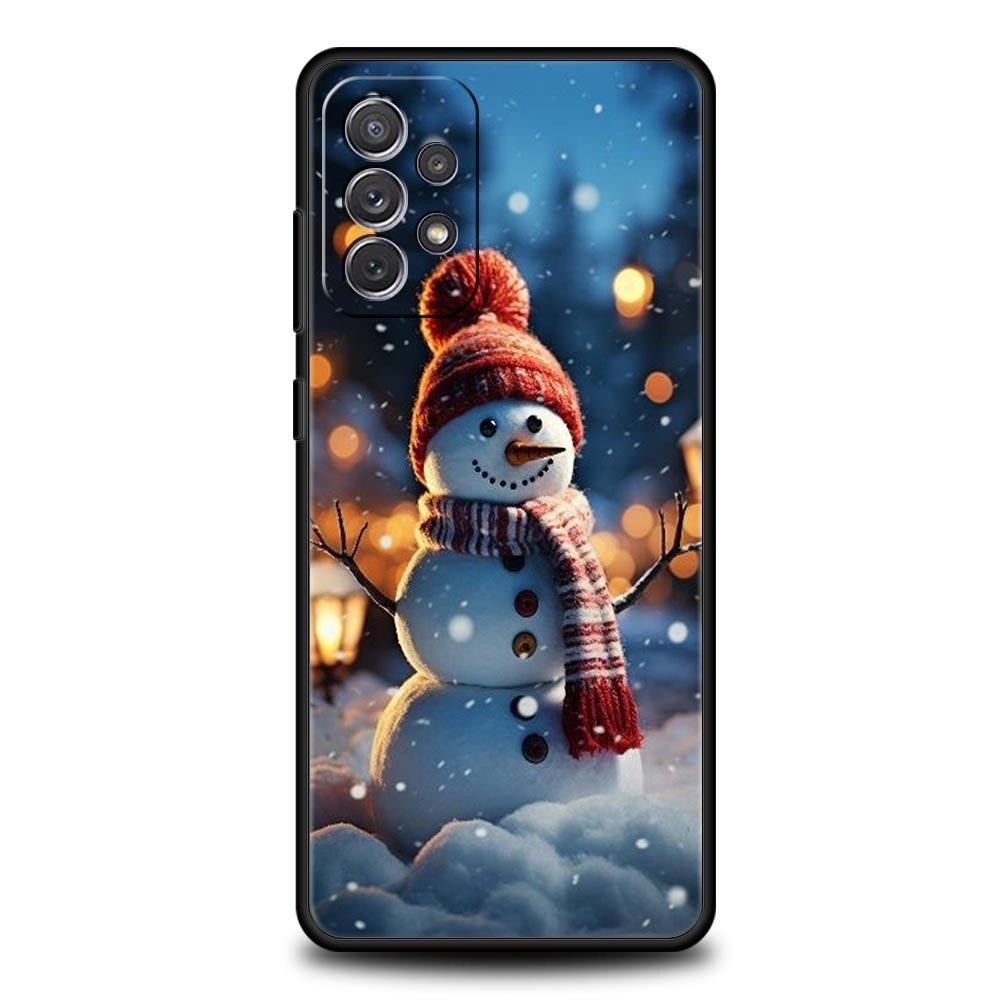 Christmas Graphic Printed Phone Case For Samsung A15 A13 A51 A71 A41 A31 A21S A03S A05 A12 A32 A52 A23 A25 A33 A53 A73 5G Cover