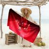 Dynamic Soccer Player Beach Towel Soft Durable Quick-Dry Comfortable Lightweight Suitable for Swimming, Gym, Camping, Yoga Vacation