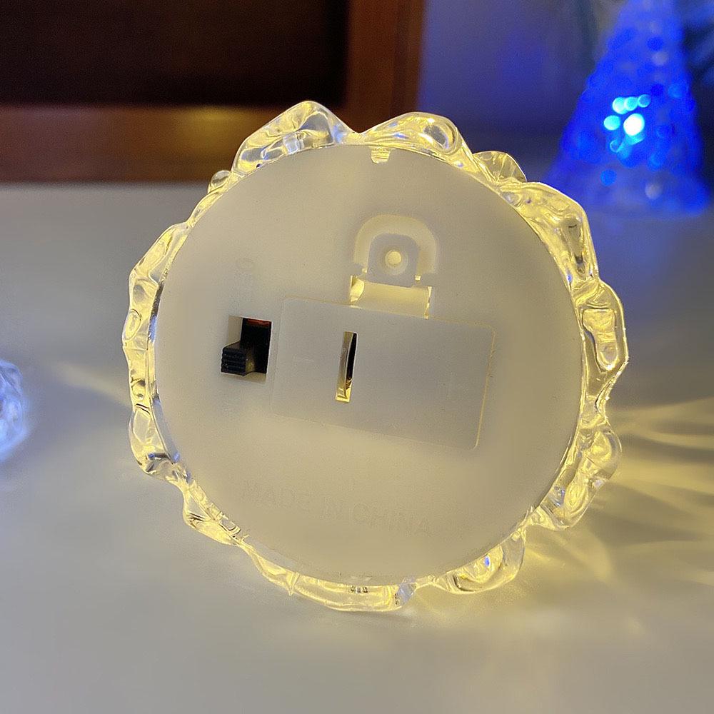 Seven-Color Crystal Christmas Tree Night Light with Star