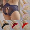 Open Crotch Panties for Sex Lace Transparent Underwear Women Open Crotch Briefs Sexy Lingerie Stretch Thongs Culotte Femme M -XL