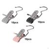 10 Pcs Sock Hanger Pants Portable Space Saving Non-Slip Drying Rack Skirt for Hanging