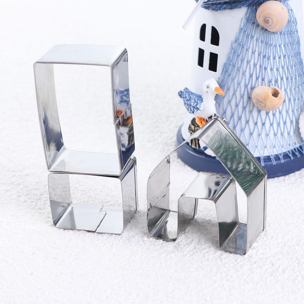 3Pcs DIY Food Fondant Cake Pastry Cookie Cutter Cutting Mold Kitchen Tool Biscuit Mould