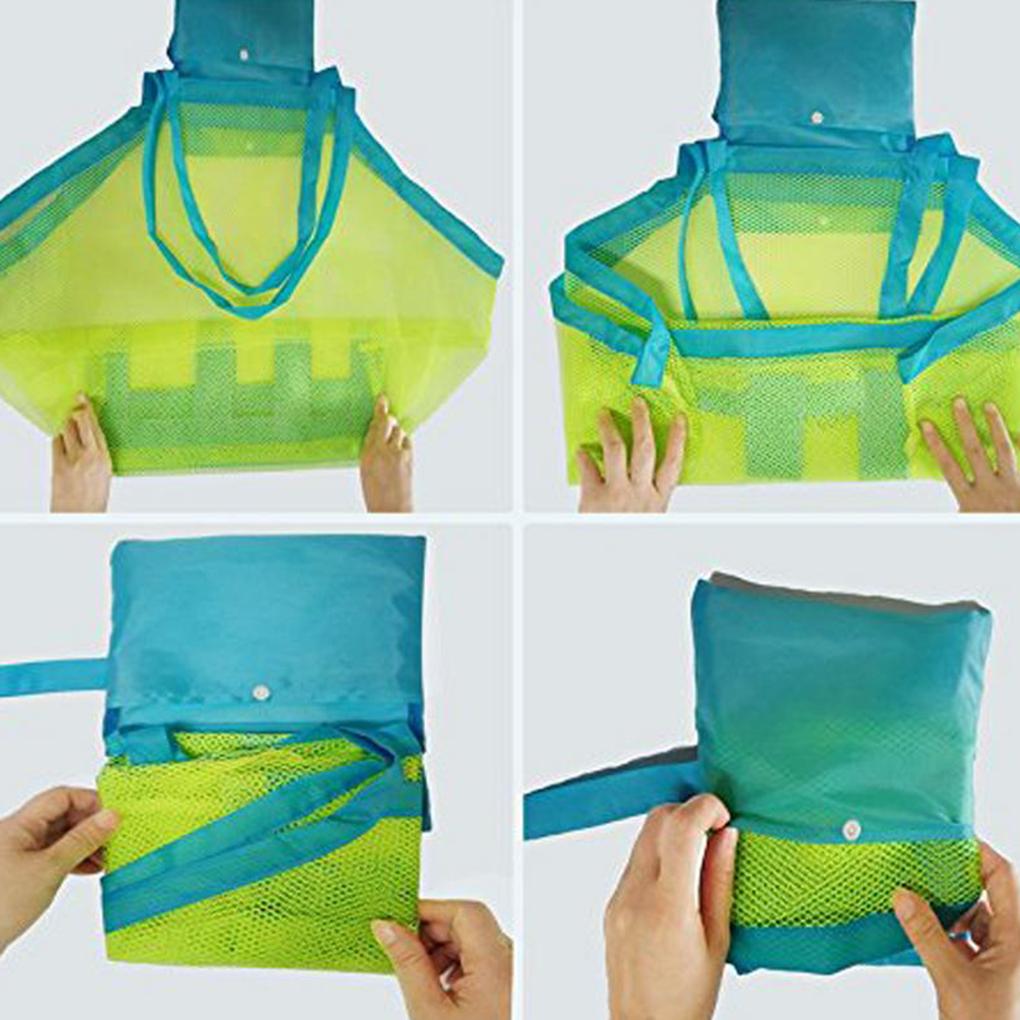 Kids Beach Toys Collection Bag Mesh Sandboxes Children Storage Shell Net Bags
