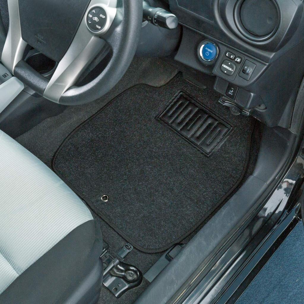 BONFORM Car Value Regular Set of 5 for 1 Heel Pad Stopper Black Mat, Mat, Car, Car, Anti-slip Treatment, Included, Compatible, Standard, 6450-09BK