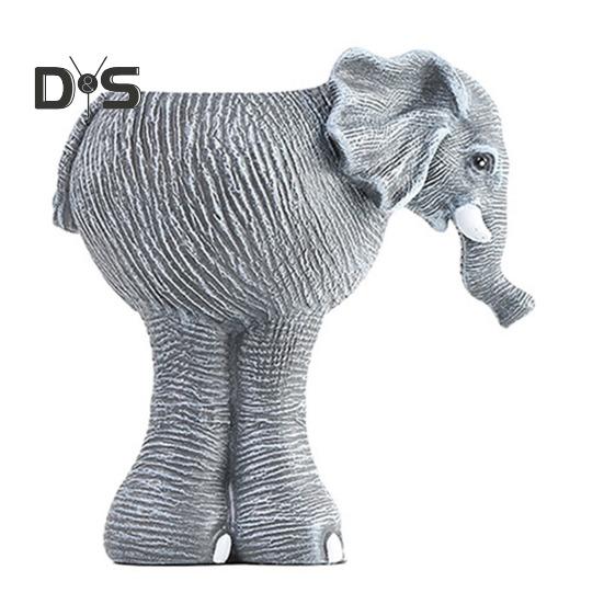 

Слон цветочный горшок смоляной суккулентный горшок настольный стоячий слон цветочный горшок для гостиной офисный приставной столик декор стола серый