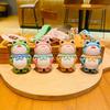 Fashionable Pvc Frog Keychain Whimsical Cartoon Design Blue Key Accessory