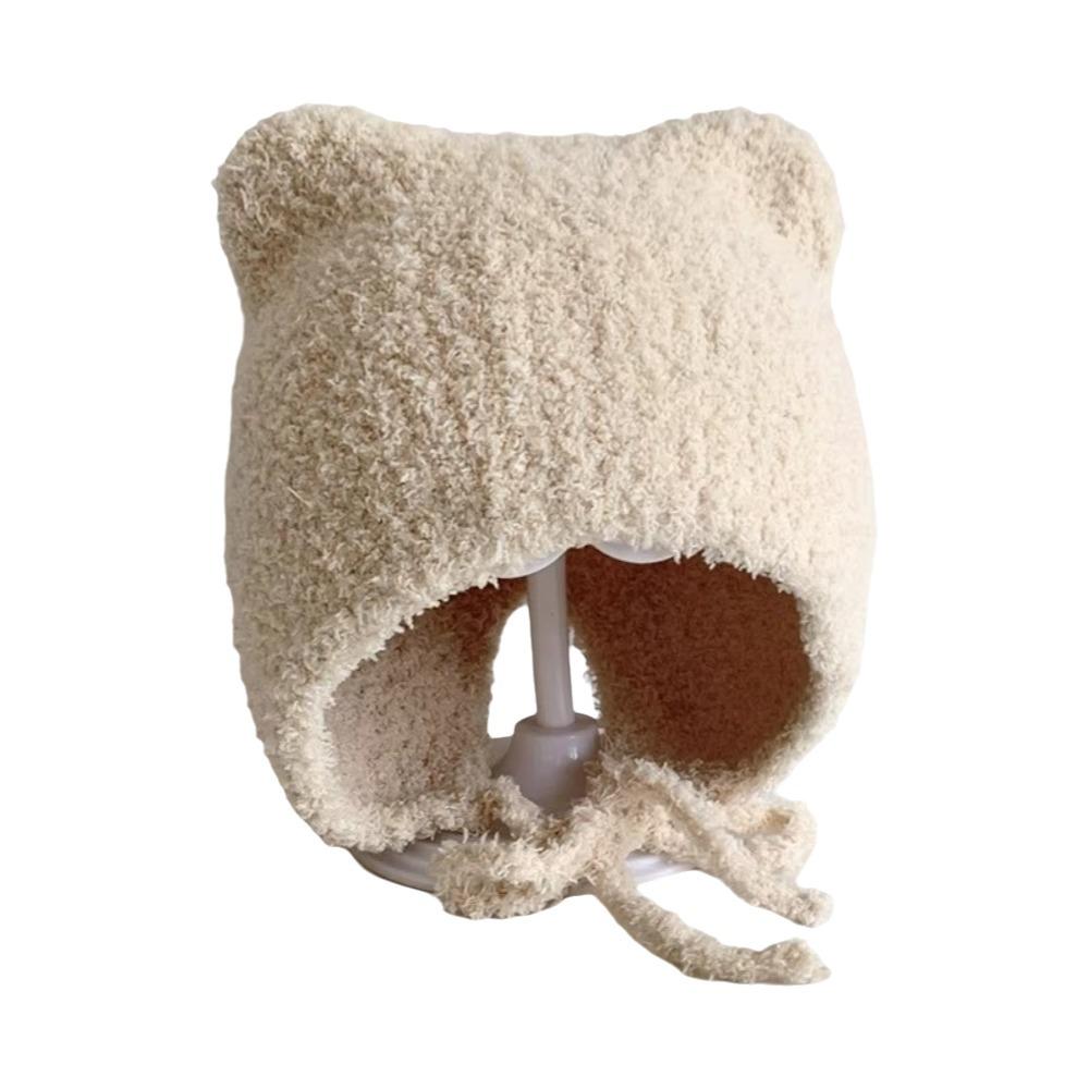 Cat Ear Baby Beanie Cap Breathable Toddler's Knitted Hat Outdoor Activities