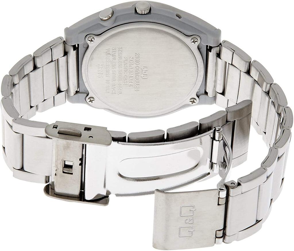 Cue Cue SOLARMATE Solar Water Resistant to 10 Silver & HG12-205 Men's Radio-Controlled Watch, ATM,