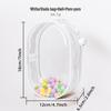 High-Transparency Thickened PVC Cotton Doll Storage Bag - Dustproof, Cute, Hanging, Transparent Q Round Design