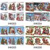 6Pcs Christmas Merry Christmas DIY Diamond Painting Card Dog & Xmas Tree Diamond Drawing Card Gifts for Family Friends and Lover
