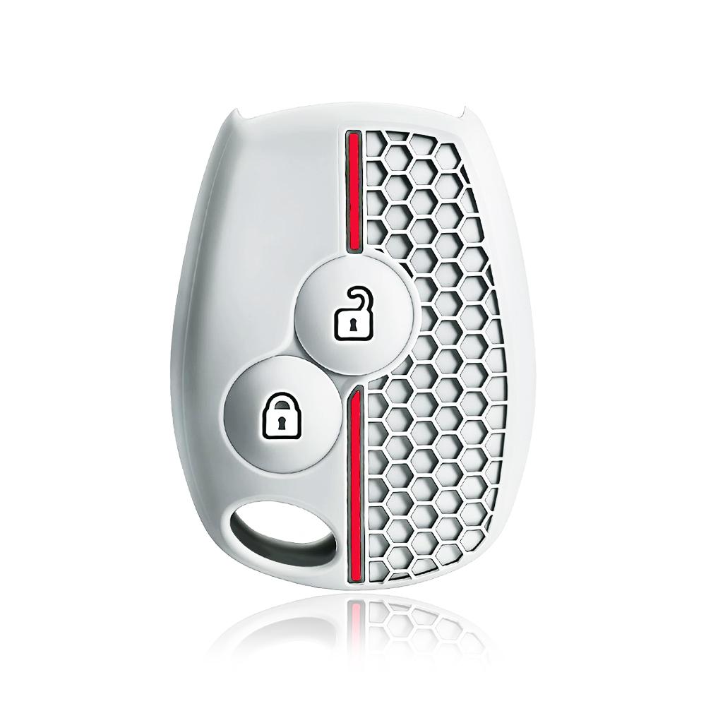 

2 Buttons Key Rings Silicone Car Key Case For Renault Duster Clio DACIA 3 Twingo Logan Sandero Modus For Nissan