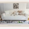 Cream Style Plush Sofa Mat Four Seasons Universal Anti Slip Seat Cushion Fur Ball Edge Autumn  Winter Leather Sofa Cover