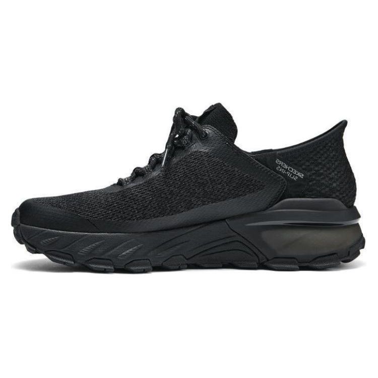 Skechers Удобные Амортизирующие Прочные Дышащие Низкие Беговые Кроссовки Мужские Кроссовки Черные 237309-BBK 43