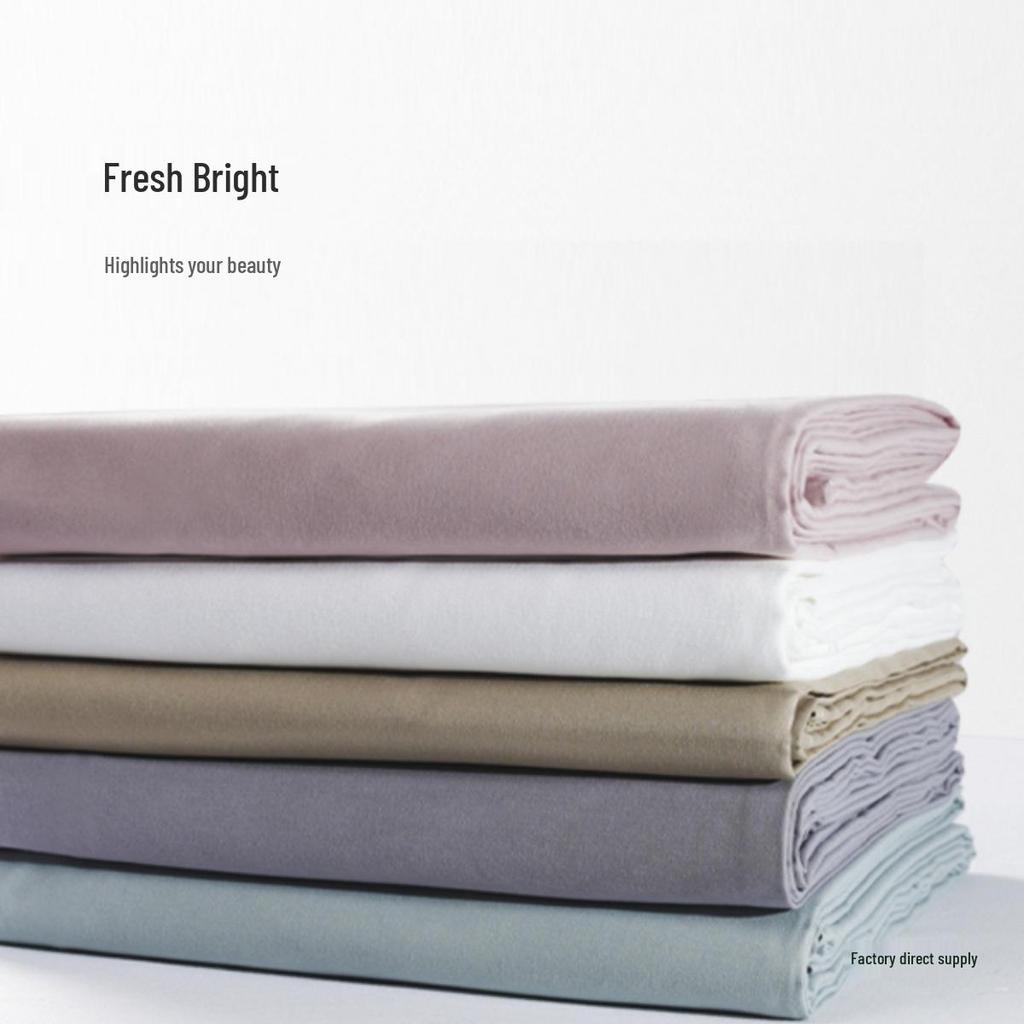 Orange Soft Cotton Beauty Salon Bed Sheets - Solid Color Massage Sheets