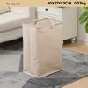 Foldable Laundry Basket with Wooden Handles - Waterproof, Large Capacity, for Toys and Clothes, Cotton and Linen Fabric